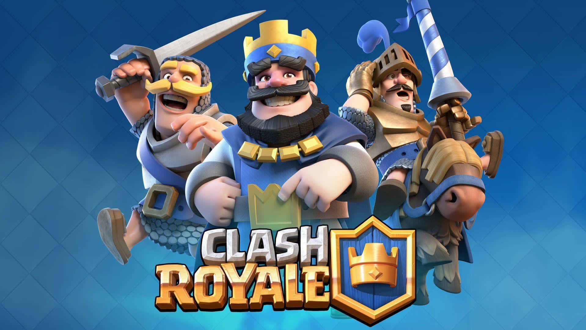 Clash Royale Logo With Three Characters
