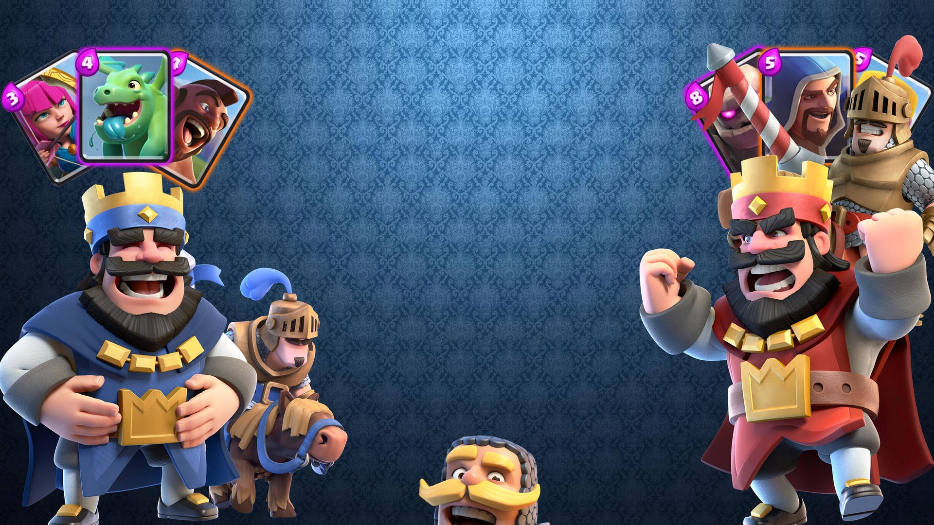 Clash Royale Blue Red King
