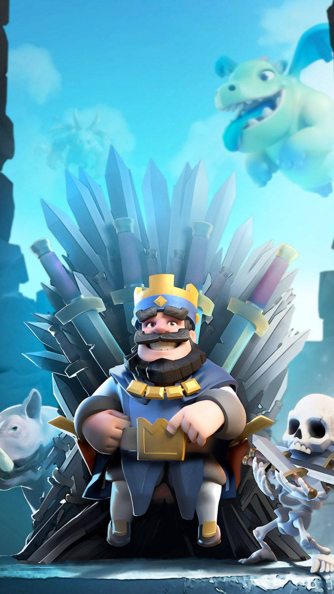 Clash Royale King Throne Wallpaper