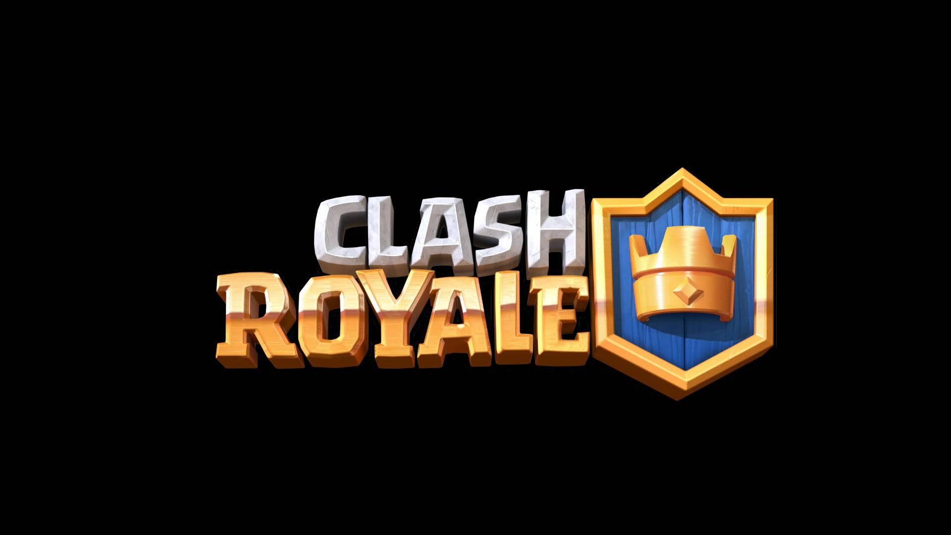 DasClash Royale Logo in Schwarz. Wallpaper