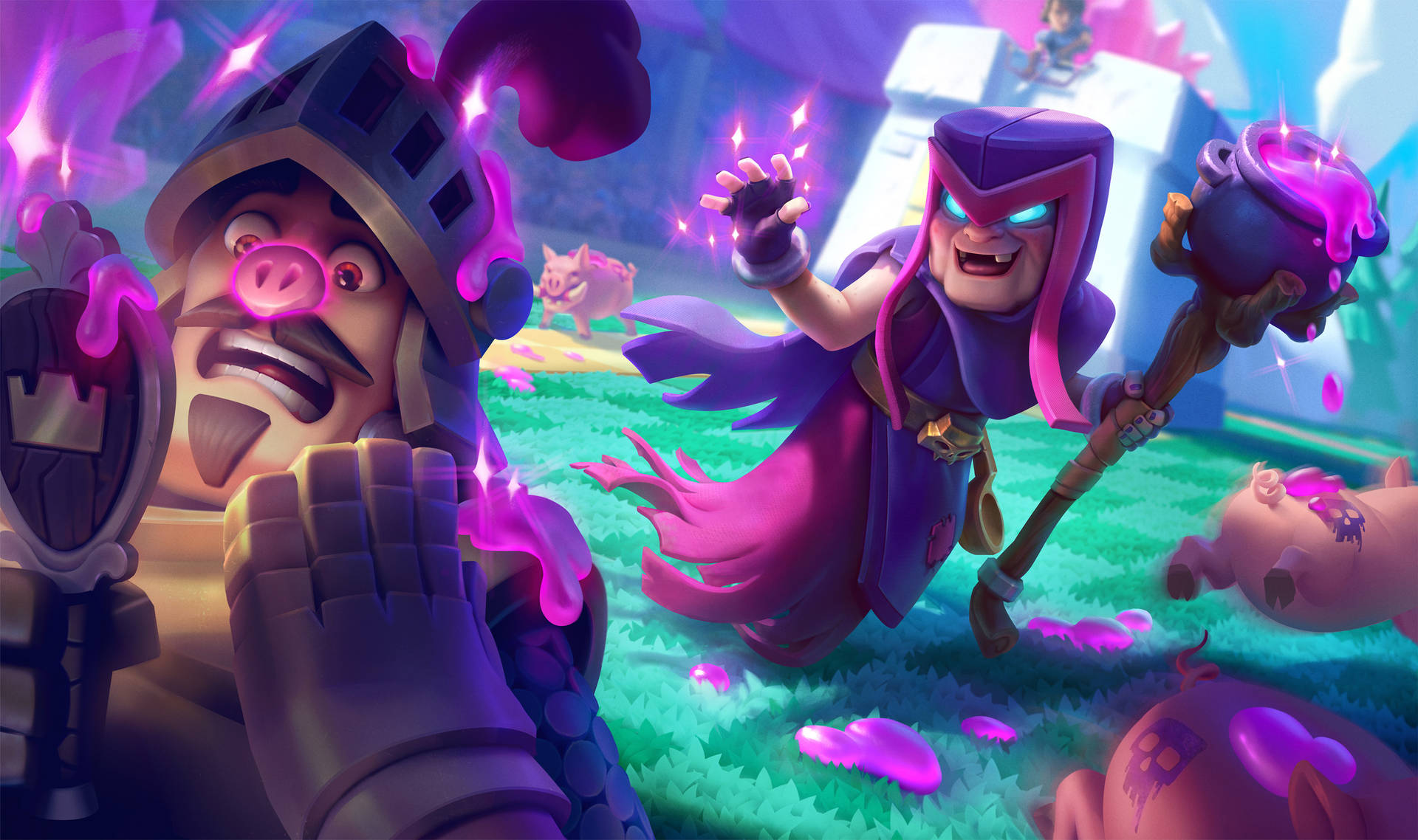 Clash Royale Mother Witch Wallpaper