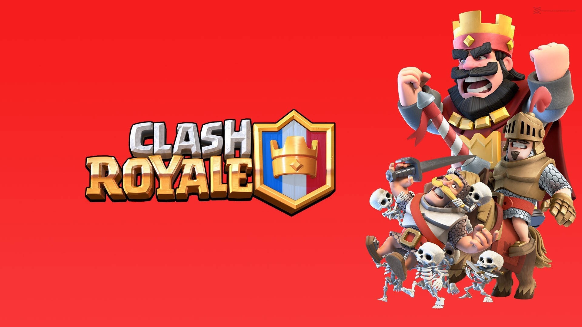 Clash Royale Red Background Wallpaper