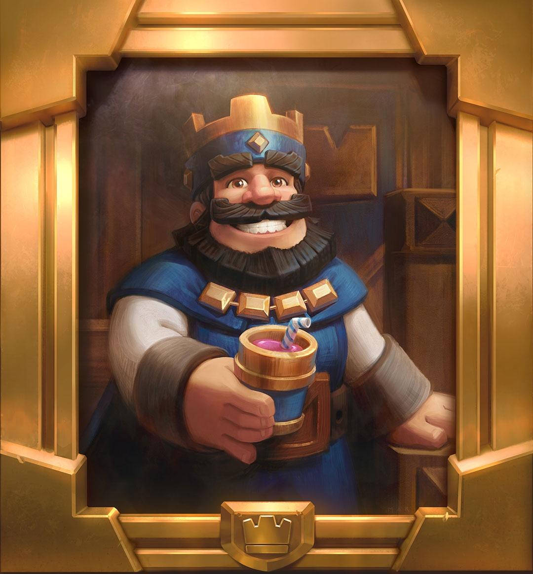 Clash Royale The King Card Wallpaper