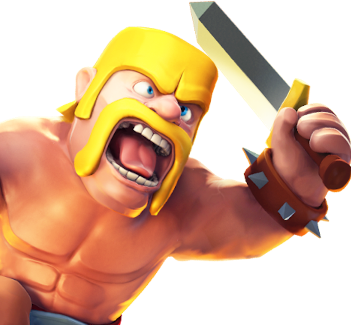 Download Clashof Clans Barbarian Character | Wallpapers.com