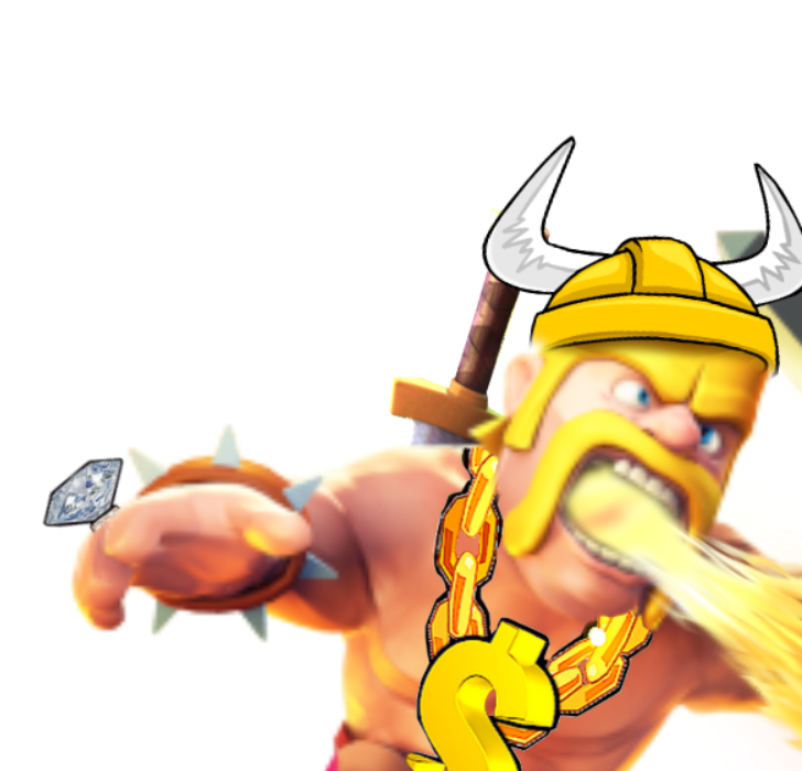 Clashof Clans Barbarian Character PNG