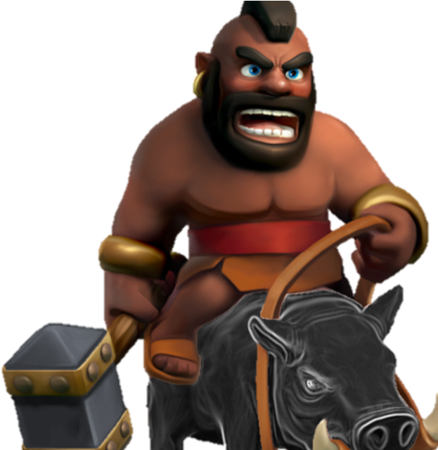 Clashof Clans Hog Rider Character PNG