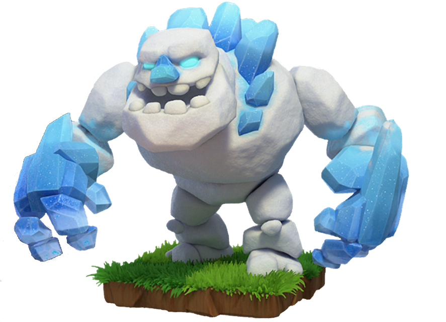 Clashof Clans Ice Golem Character PNG