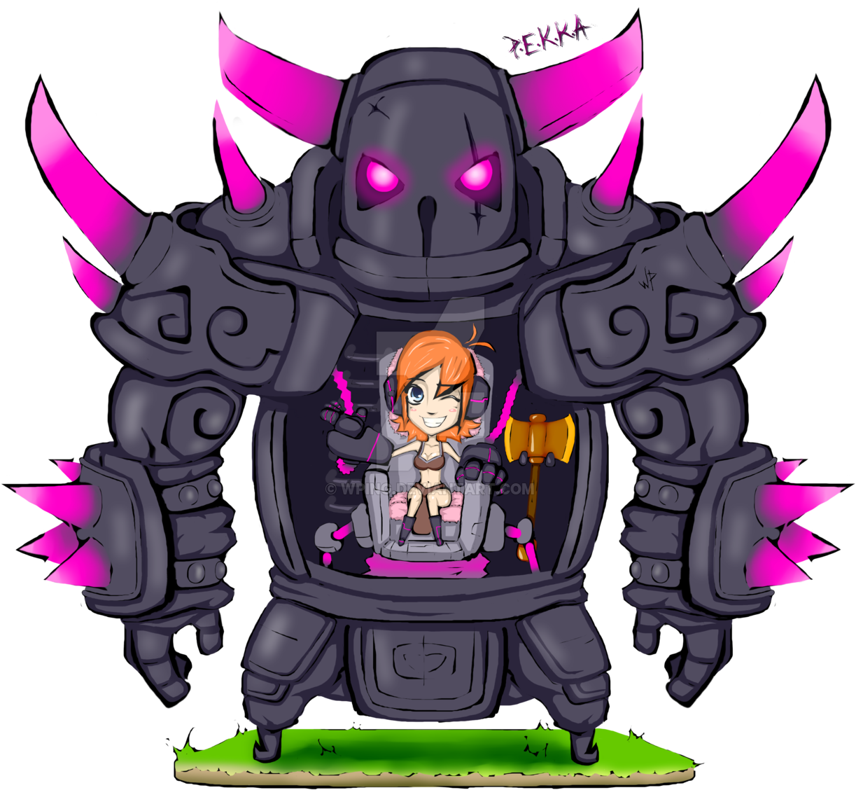 Clashof Clans P. E. K. K. Aand Villager Artwork PNG