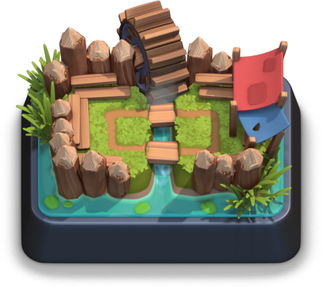 Clashof Clans Waterfall Scenery PNG