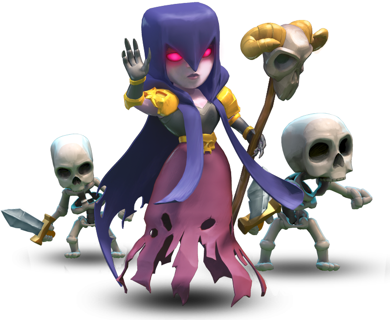 Clashof Clans Witchand Skeletons PNG