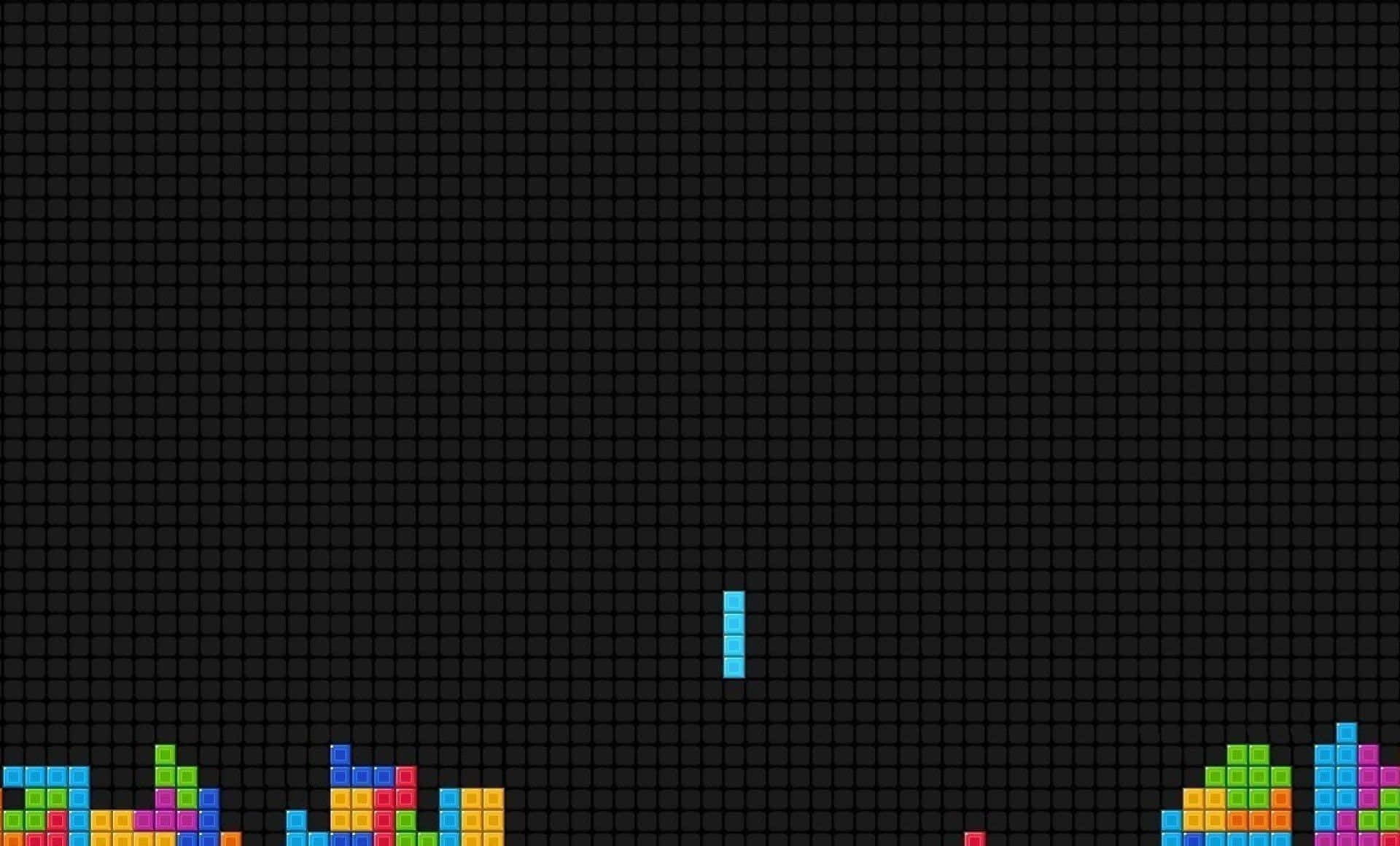Clásicojuego De Tetris En Pleno Apogeo