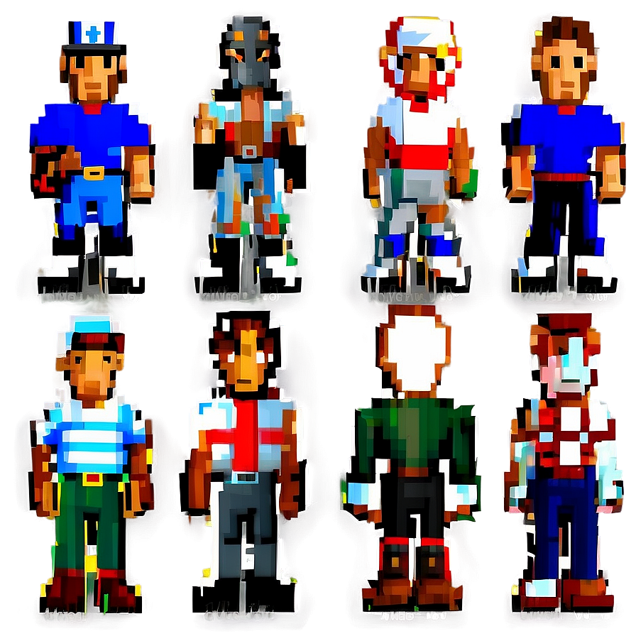 Classic 16 Bit Characters Png Nnj85 PNG