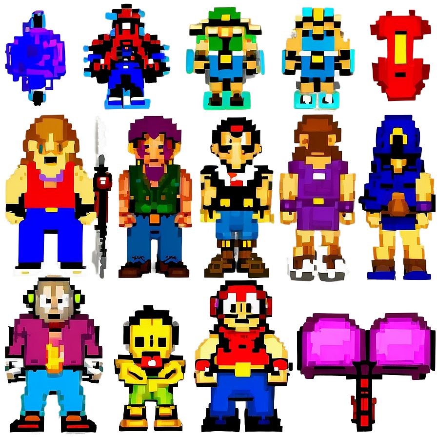Classic 16 Bit Characters Png Ypo60 PNG