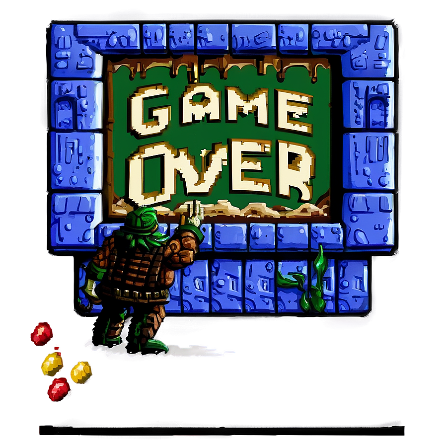 Classic 16 Bit Game Over Screens Png 55 PNG
