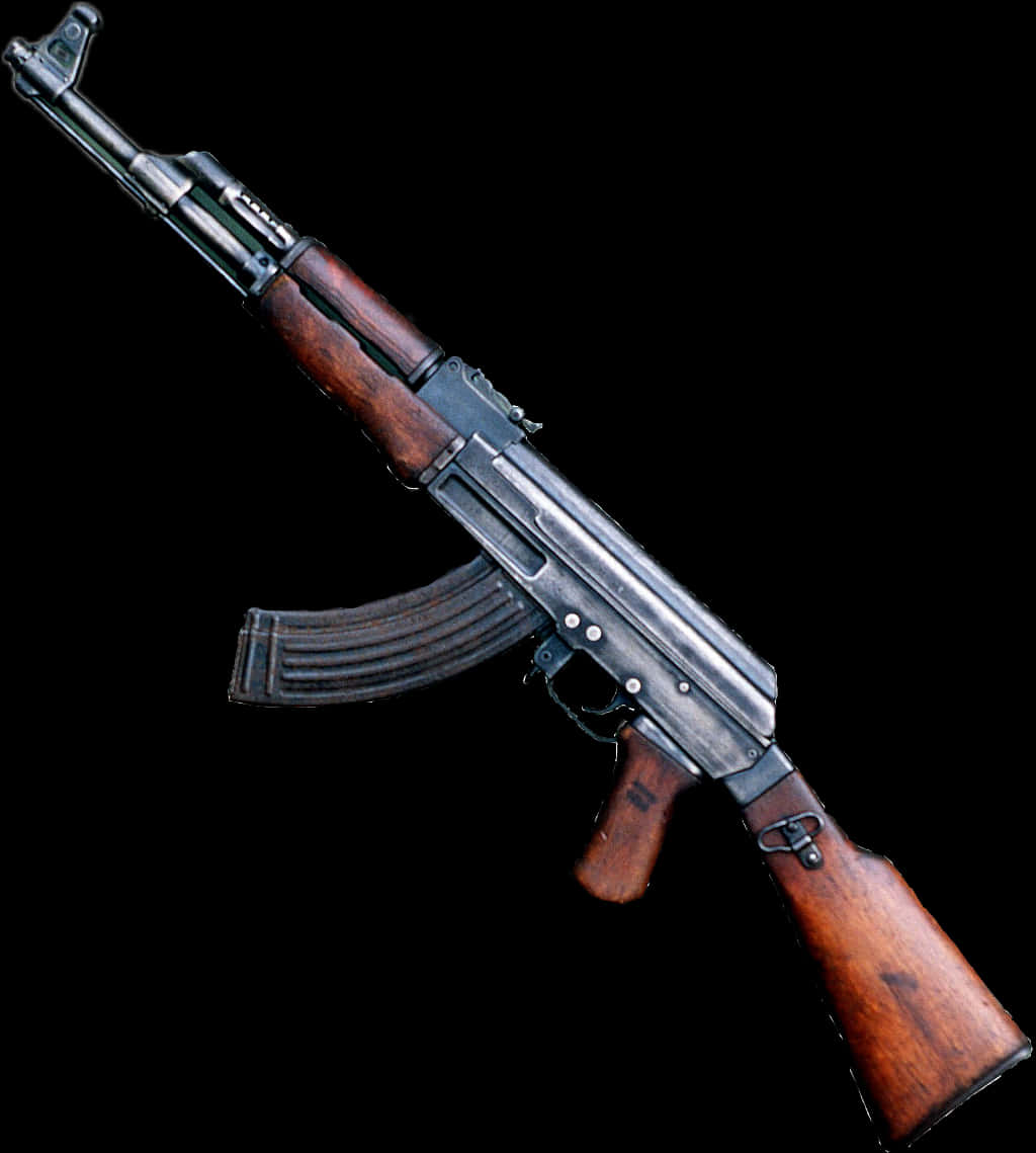 Classic A K47 Rifle PNG