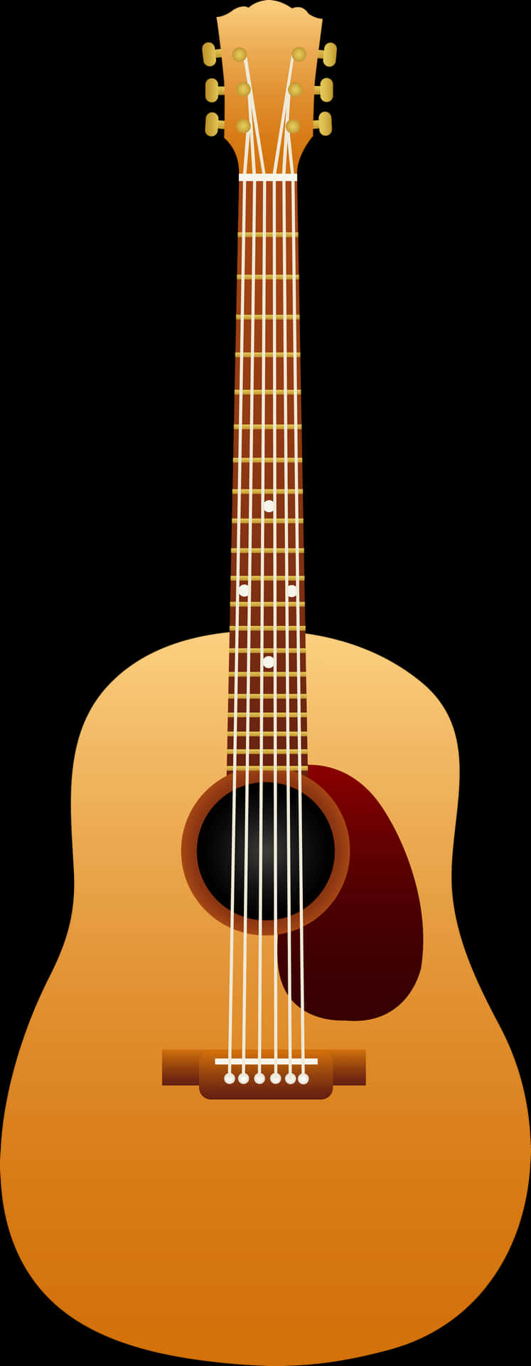 Classic Acoustic Guitar PNG
