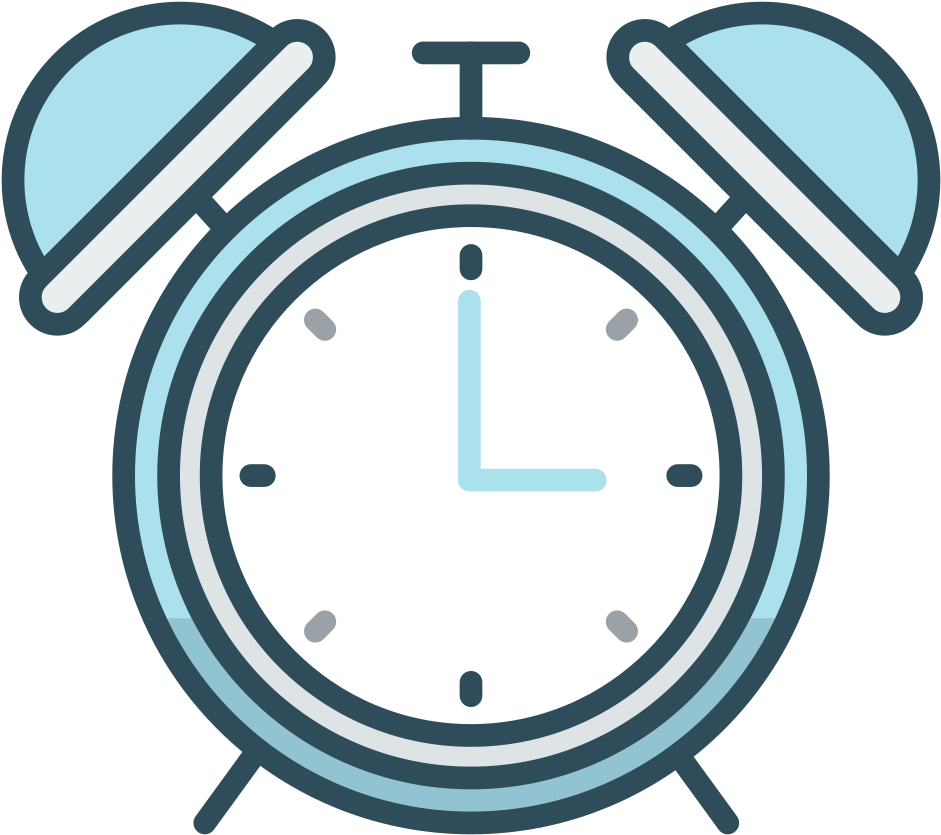 Classic Alarm Clock Illustration PNG