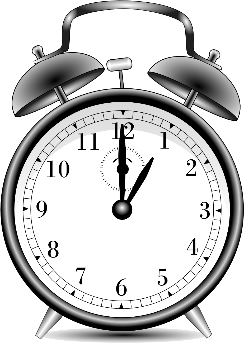 Classic Alarm Clock Illustration PNG
