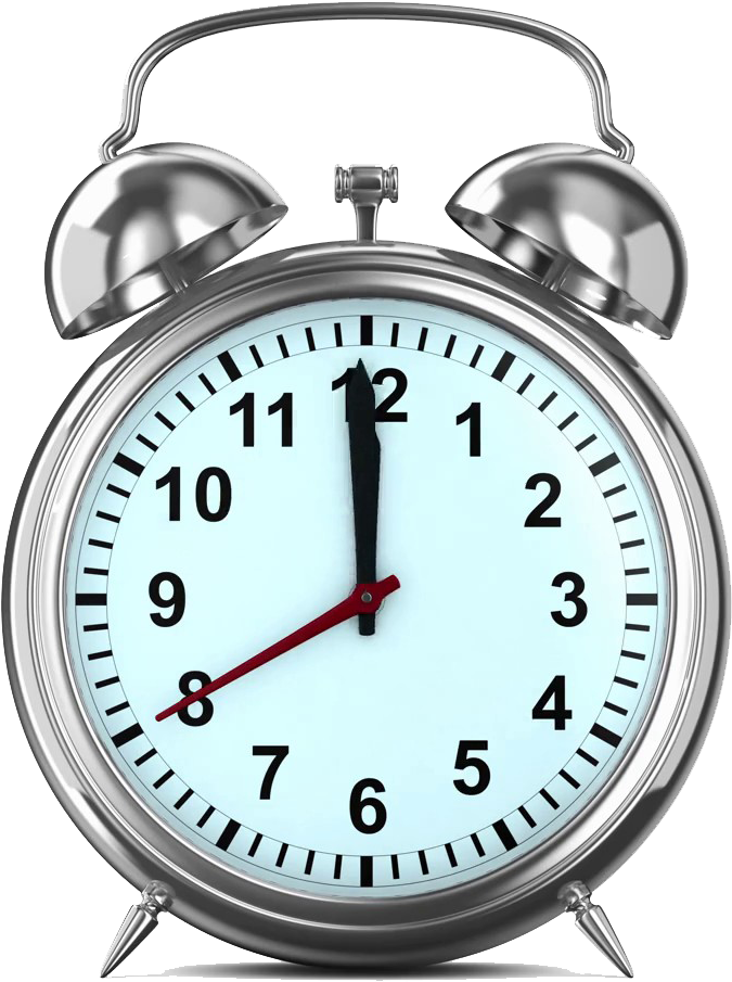 Classic Alarm Clock Image PNG