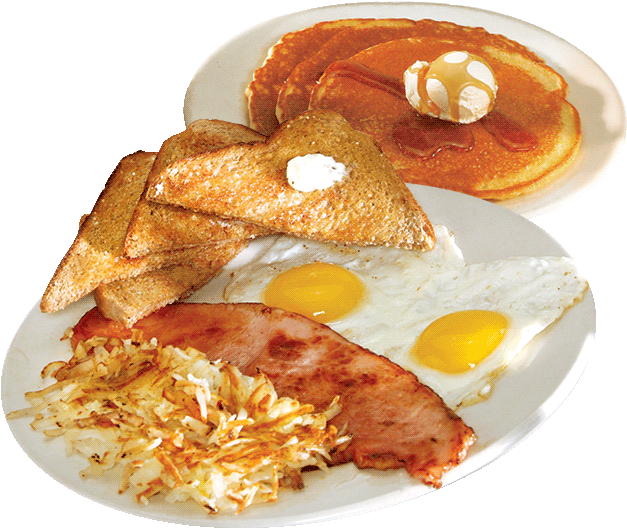 Classic American Breakfast Plate PNG