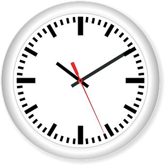 Classic Analog Clock Face PNG