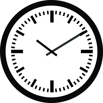 Classic Analog Clock Face PNG