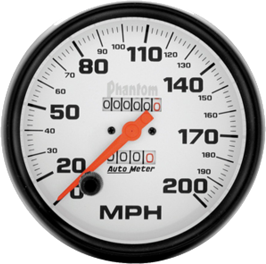 Classic Analog Speedometer PNG