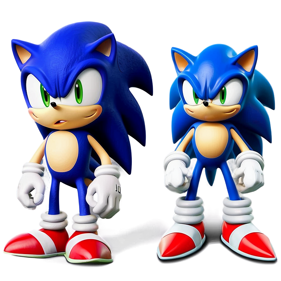 Classic And Modern Sonic Characters Png 39 PNG