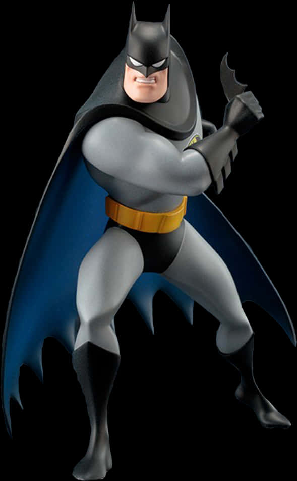 Classic Animated Batman Pose PNG