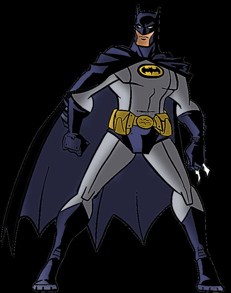 Classic_ Animated_ Batman_ Stance PNG