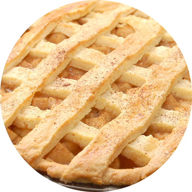 Classic Apple Pie Closeup PNG