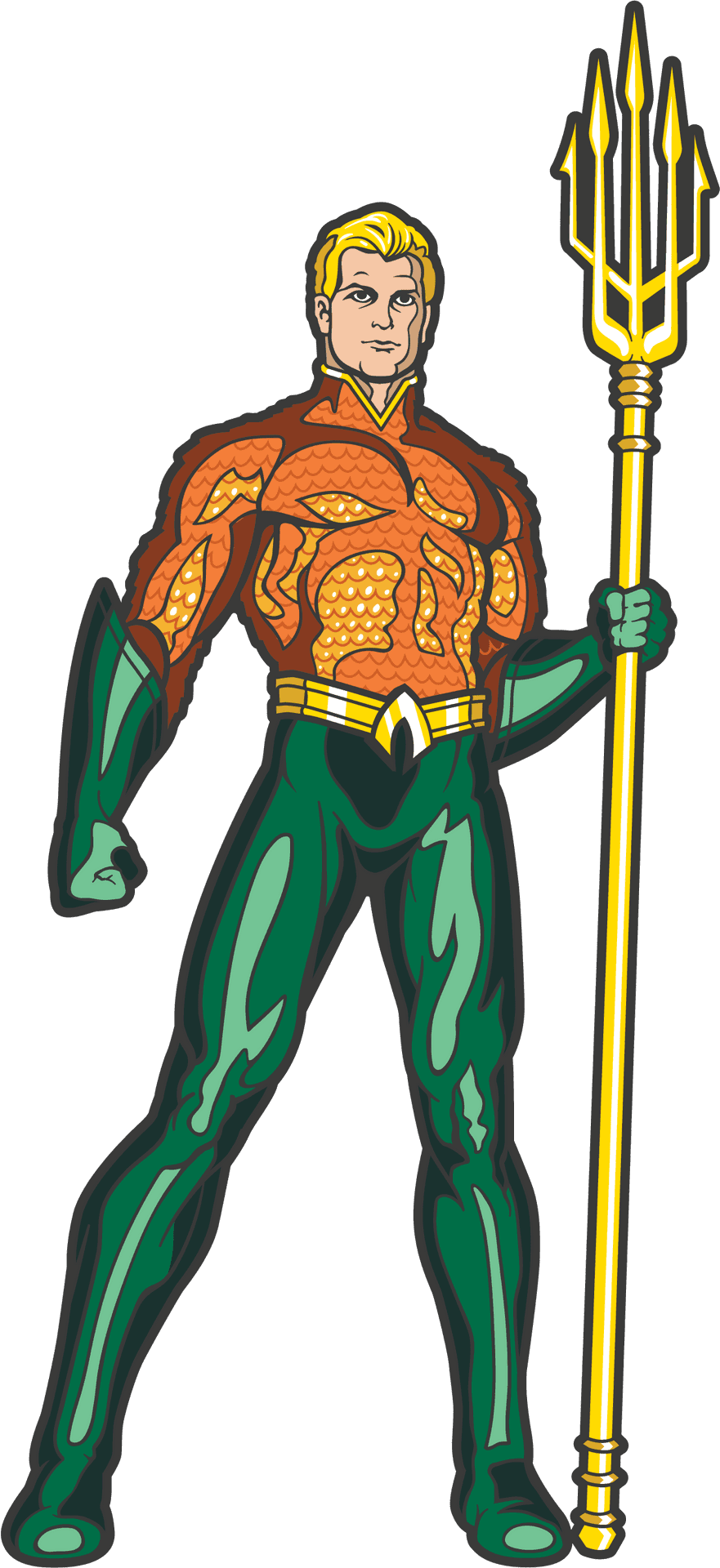 Classic Aquaman Illustration PNG