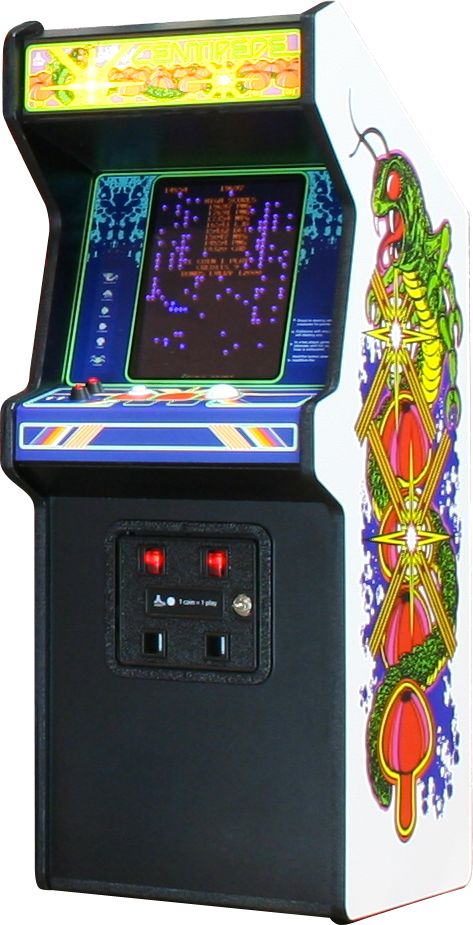 Classic Arcade Machine Centipede Gameplay PNG