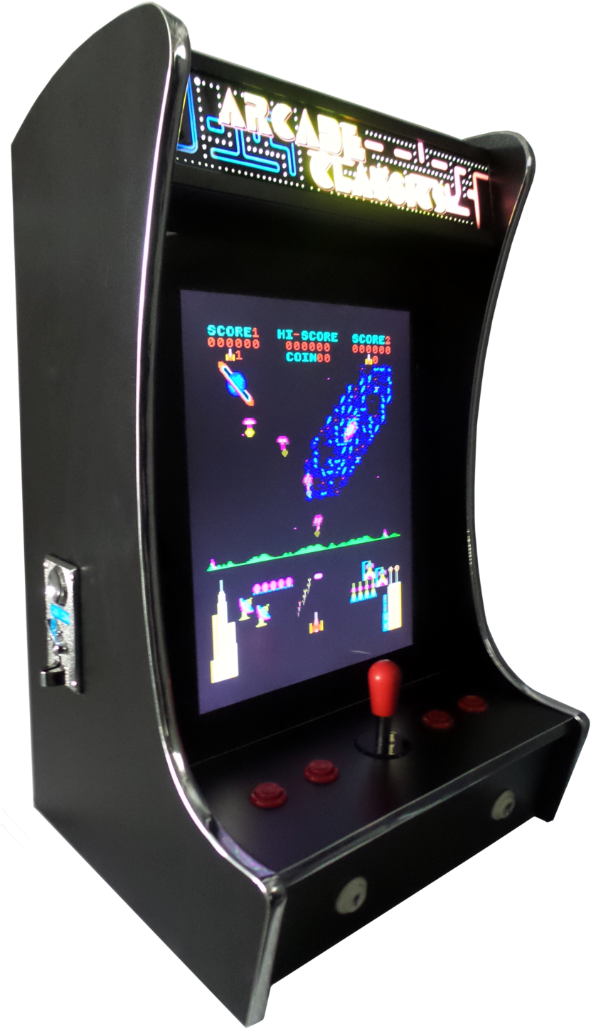 Classic Arcade Machine Display PNG