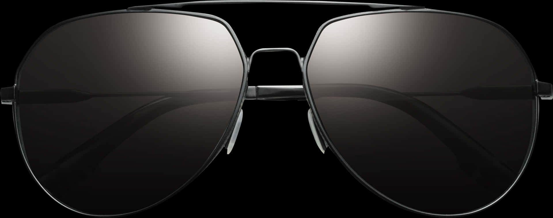 Classic Aviator Sunglasses Black PNG
