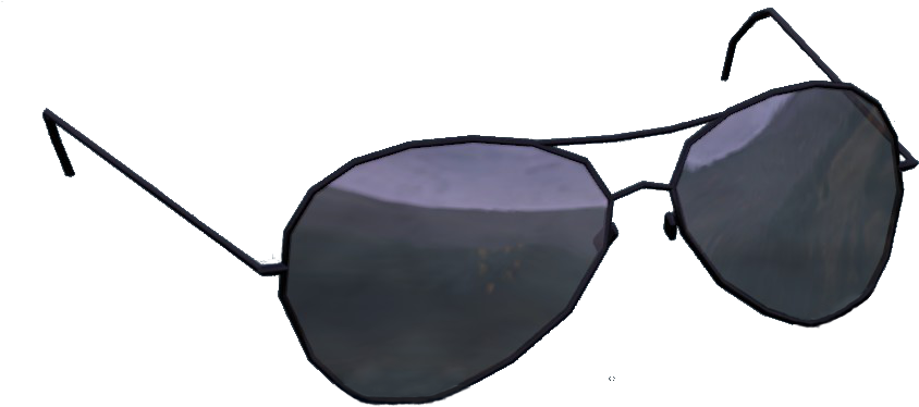 Classic Aviator Sunglasses Illustration PNG