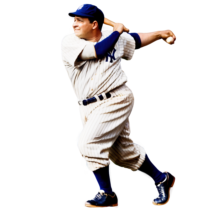 Classic Babe Ruth Yankees Png 23 PNG