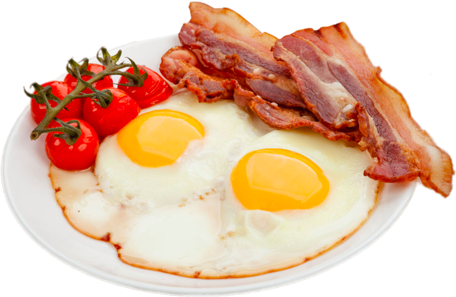 Classic Baconand Eggs Breakfast PNG