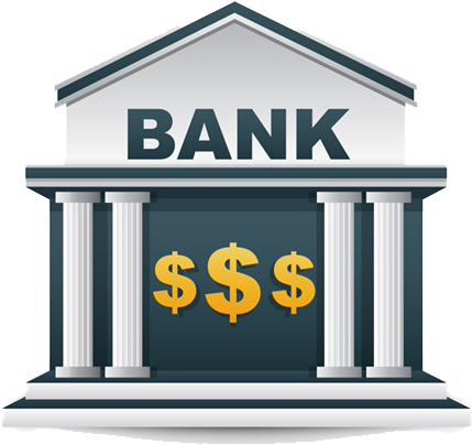 Classic Bank Building Icon PNG