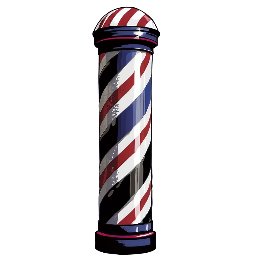 Classic Barber Pole Png Nuj PNG
