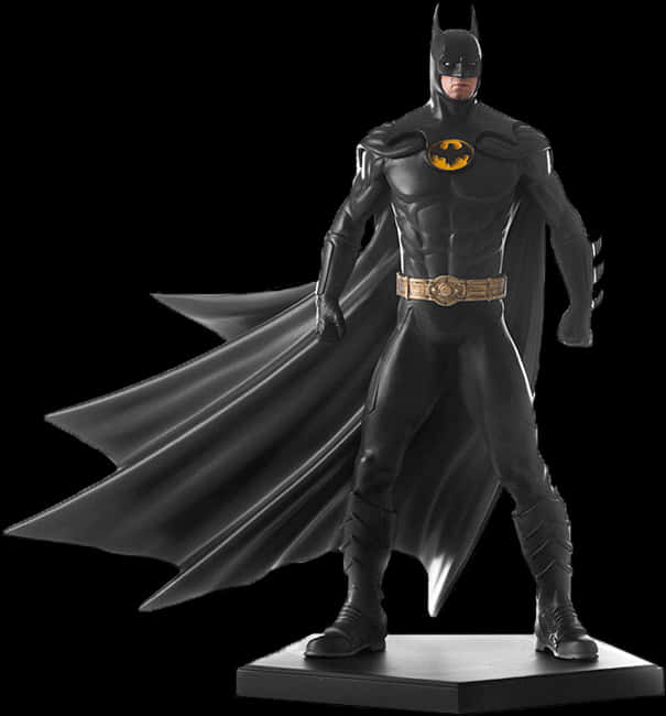 Classic Batman Figure Stance PNG