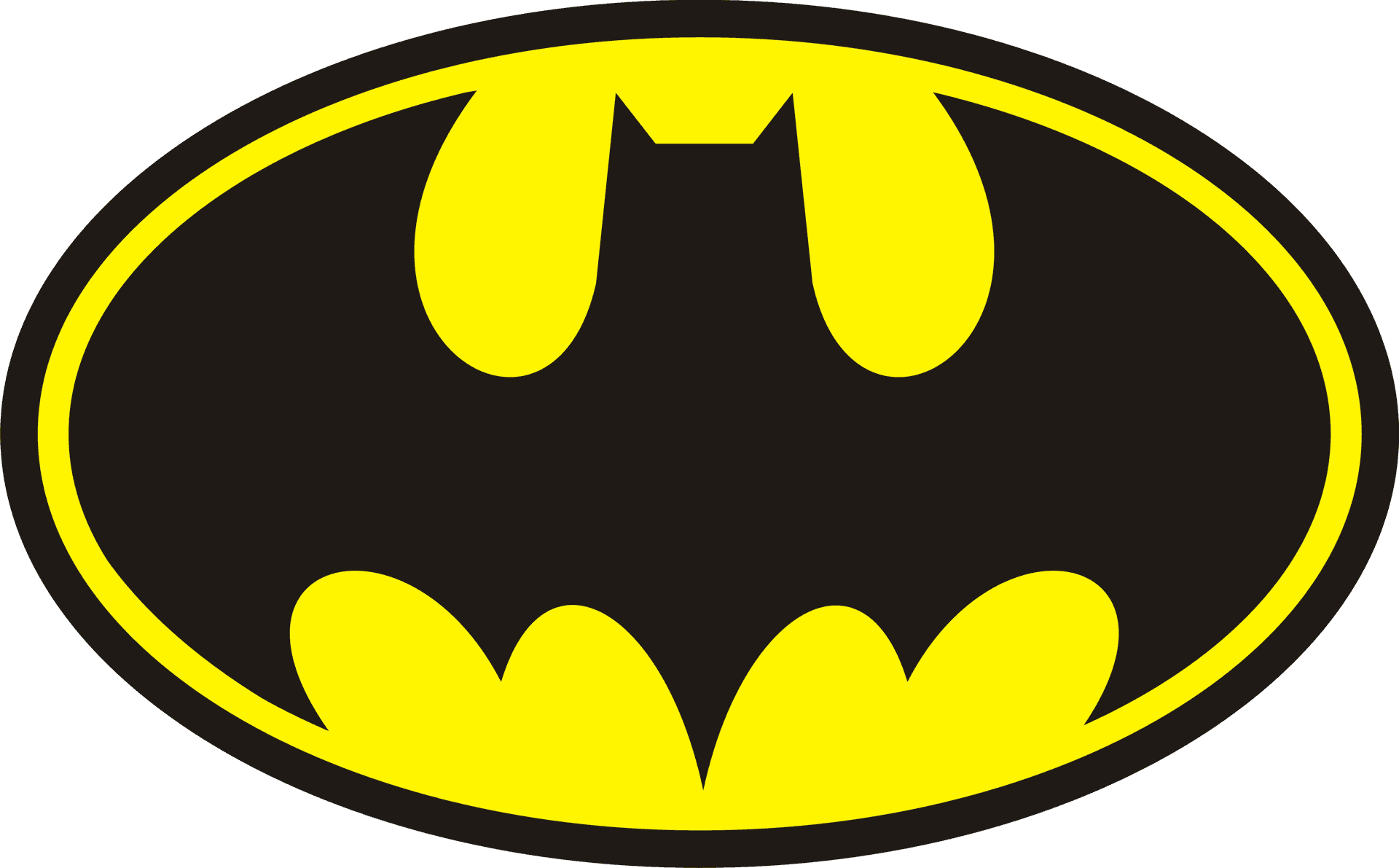 Classic Batman Logo PNG