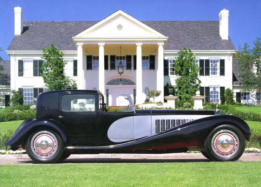 Klassieke Schoonheid - Bugatti Type 41 Royale Achtergrond