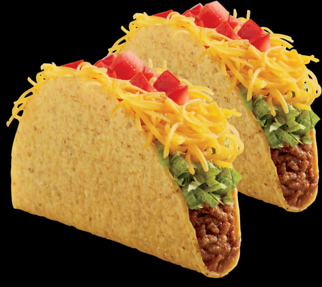 Classic Beef Tacos Image PNG