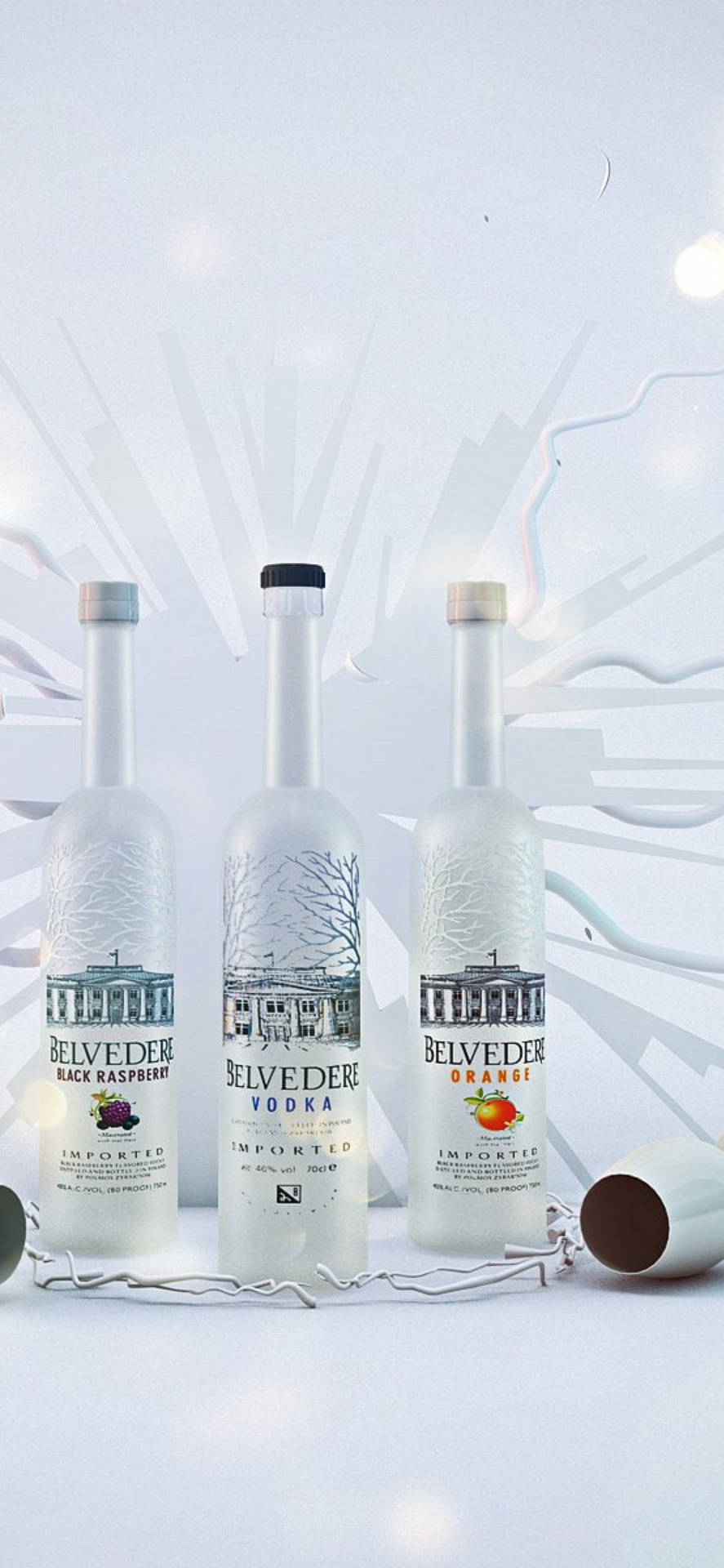 Klassisktval Av Belvedere Vodka Wallpaper