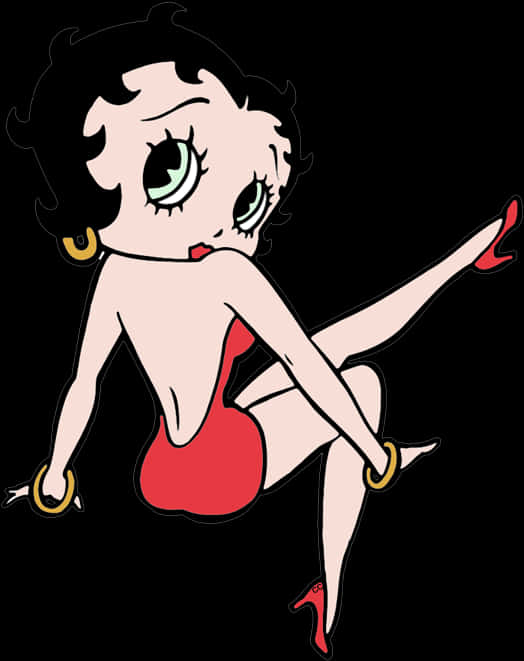 Classic Betty Boop Pose PNG