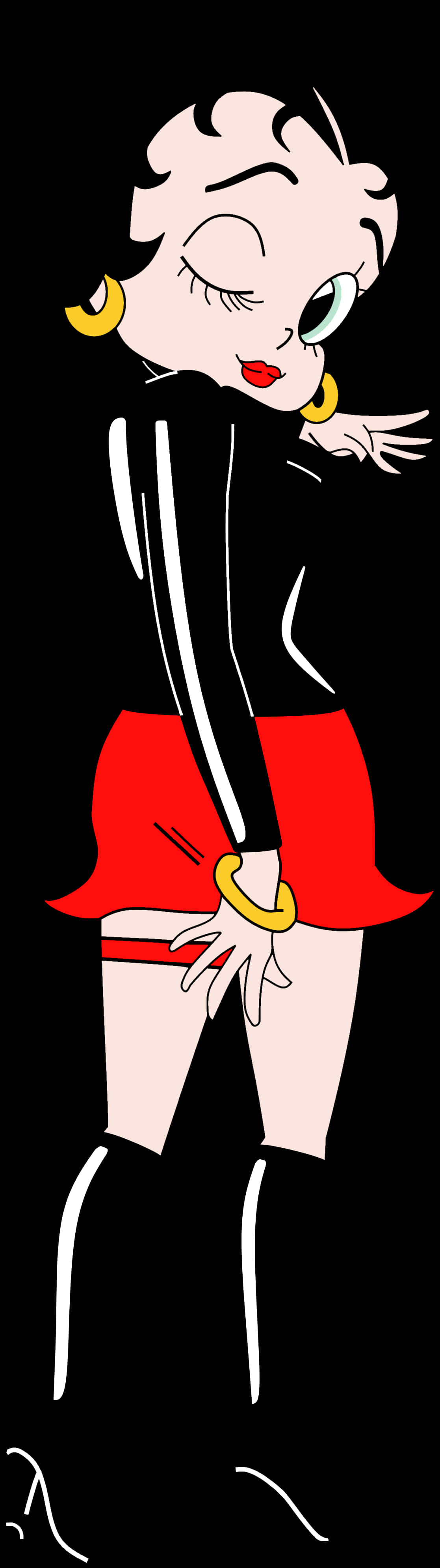 Classic Betty Boop Pose PNG
