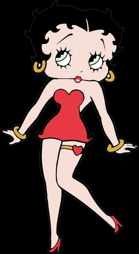 Classic Betty Boop Pose PNG