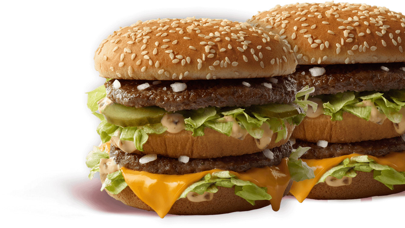 Classic Big Mac Burger PNG