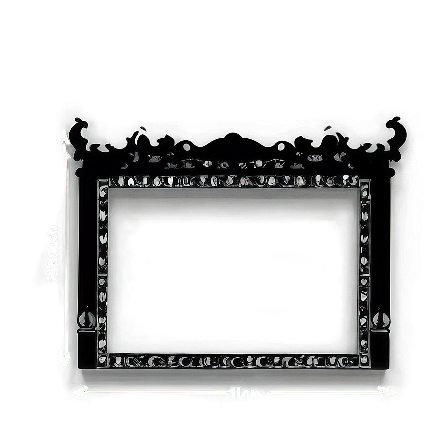 Classic Black Border Png Mok PNG